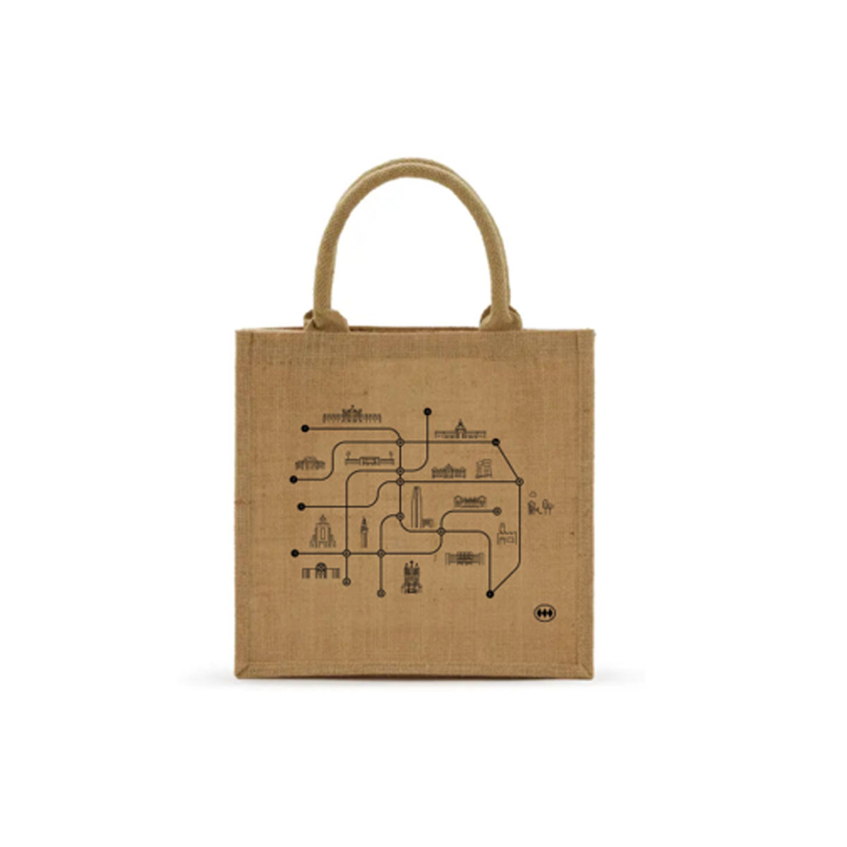BOLSA DE GÉNERO LÍNEA CITY YUTE LAMINADO