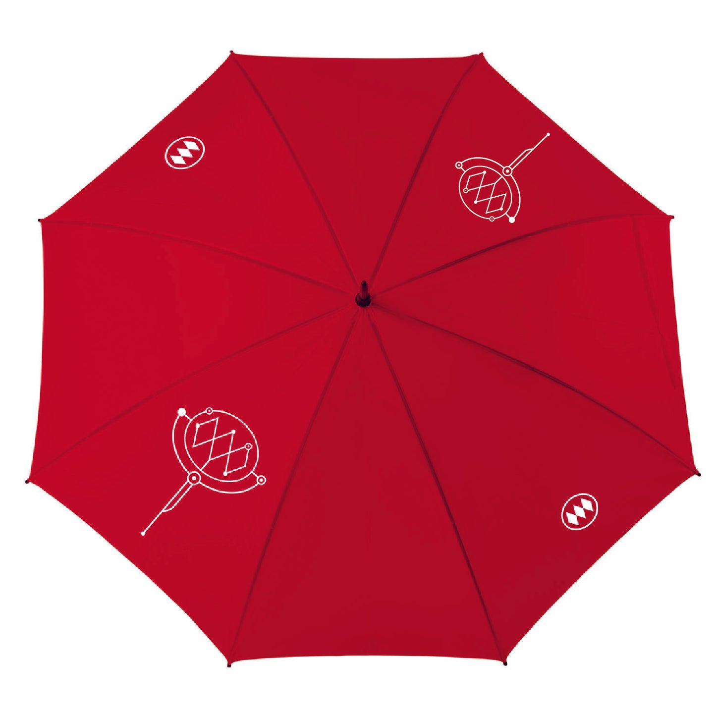 Paraguas – Línea Color Cuatro Logos Rojo