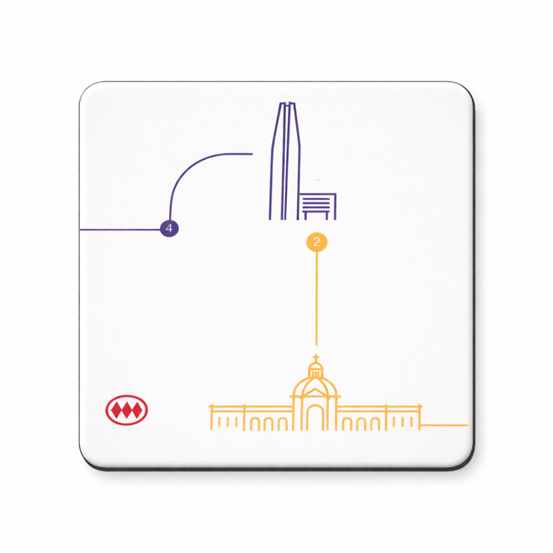 SET POSA VASOS RECORRIDO MONEDA COSTANERA (2 unidades)