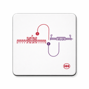 SET POSA VASOS RECORRIDO MONEDA COSTANERA (2 unidades)