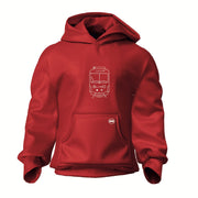 POLERÓN ROJO HOODIE LÍNEA METRO