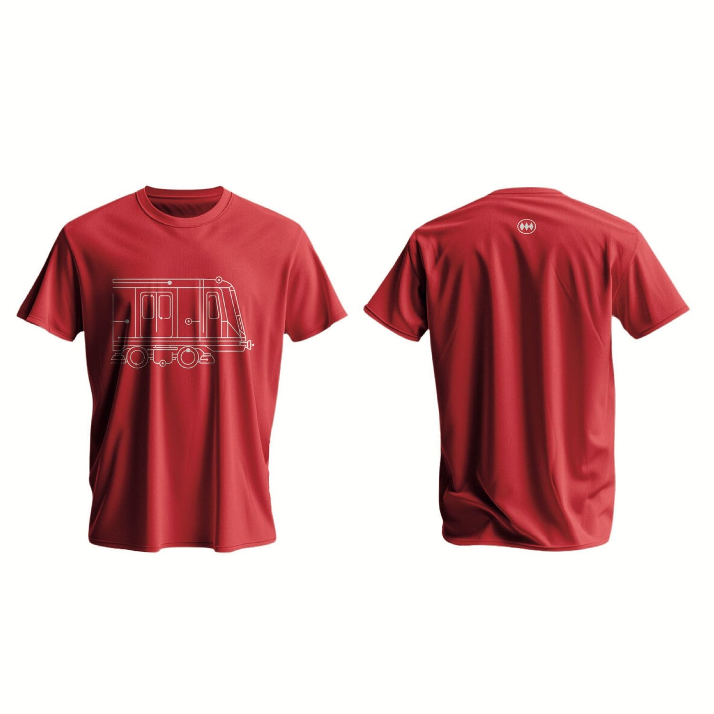 POLERA ROJO CREW LÍNEA – METRO DE SANTIAGO